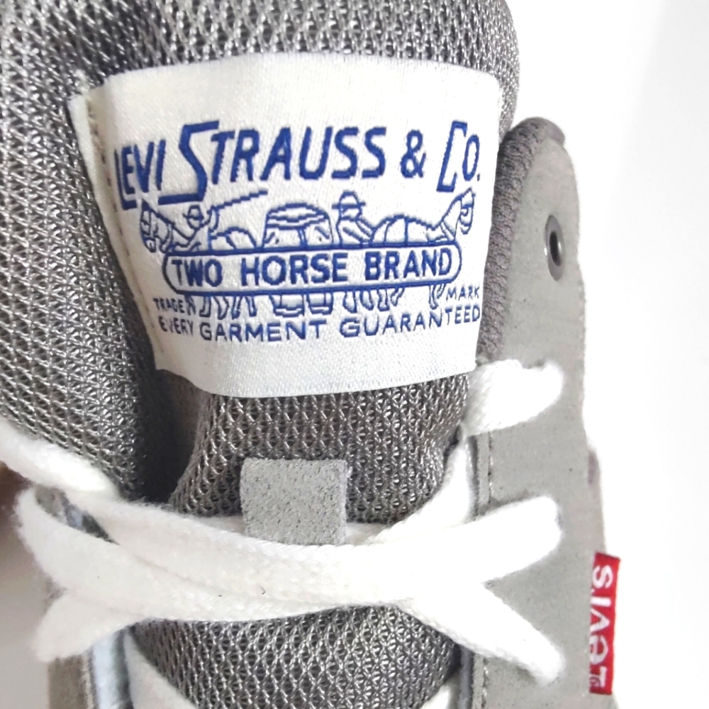 Levi's Strauss & Co. Grey Men's Shoes, Skateboard Sneakers, High Quality Size13 - Picture 4 of 7